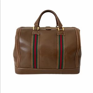 Gucci Vintage Web Doctor Travel Bag